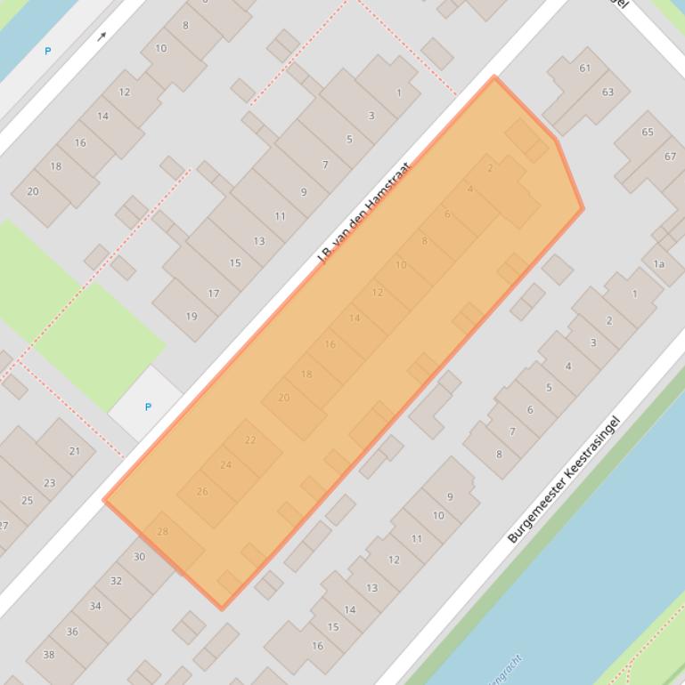 Kaart van postcodegebied 4101ZP.