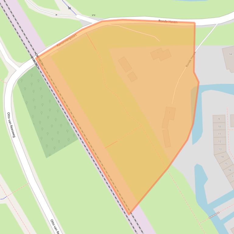 Kaart van postcodegebied 4101ZS.