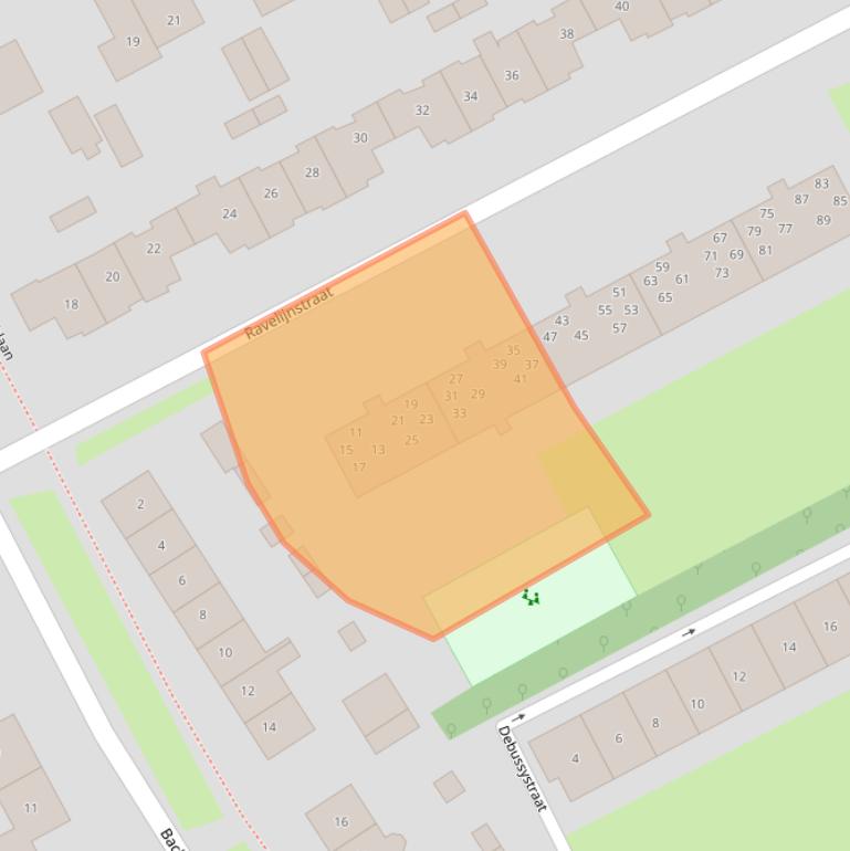 Kaart van postcodegebied 4102AG.