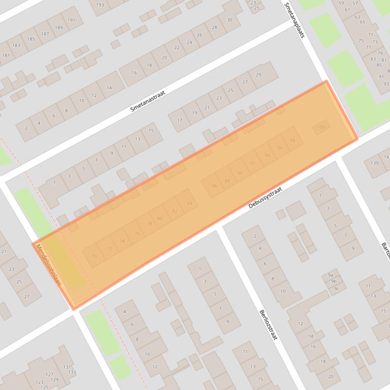 Kaart van postcodegebied 4102AV.