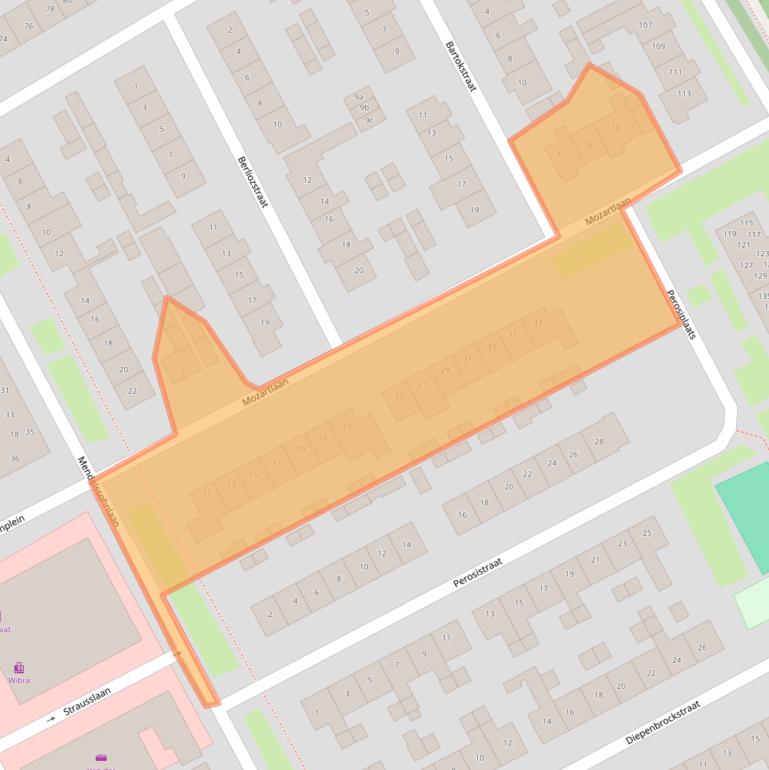 Kaart van postcodegebied 4102BE.