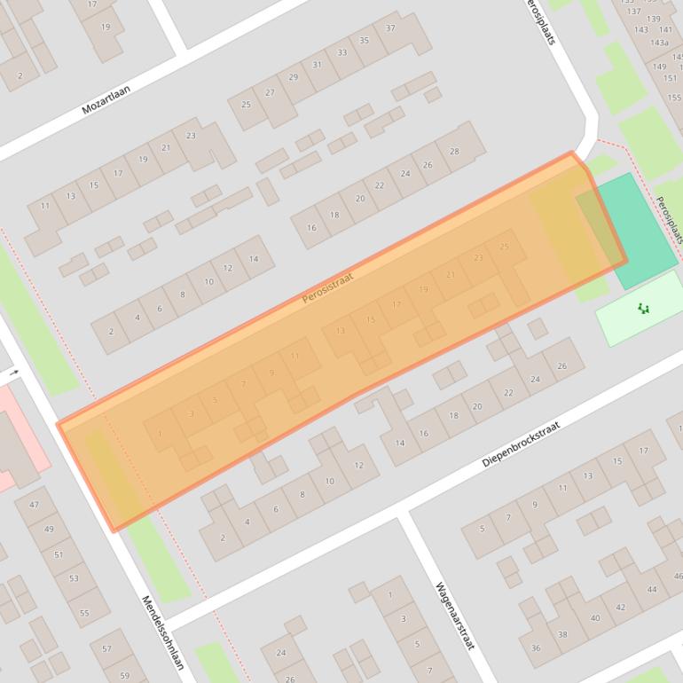 Kaart van postcodegebied 4102BG.