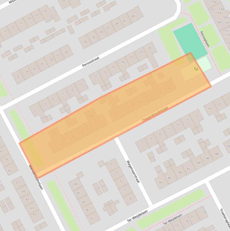 Kaart van postcodegebied 4102BK.