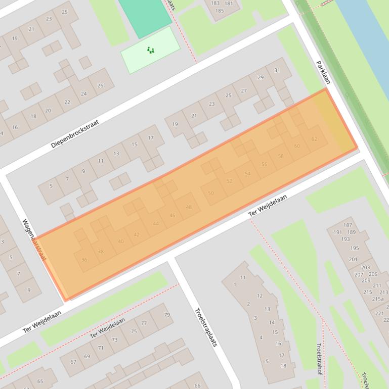 Kaart van postcodegebied 4102CD.