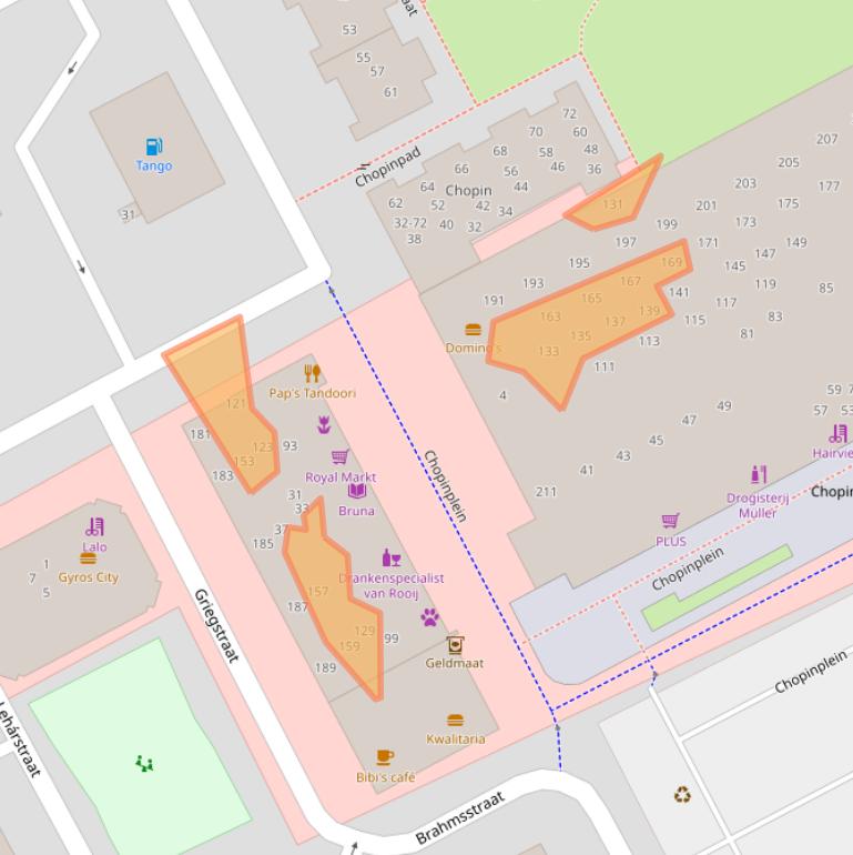Kaart van postcodegebied 4102CS.
