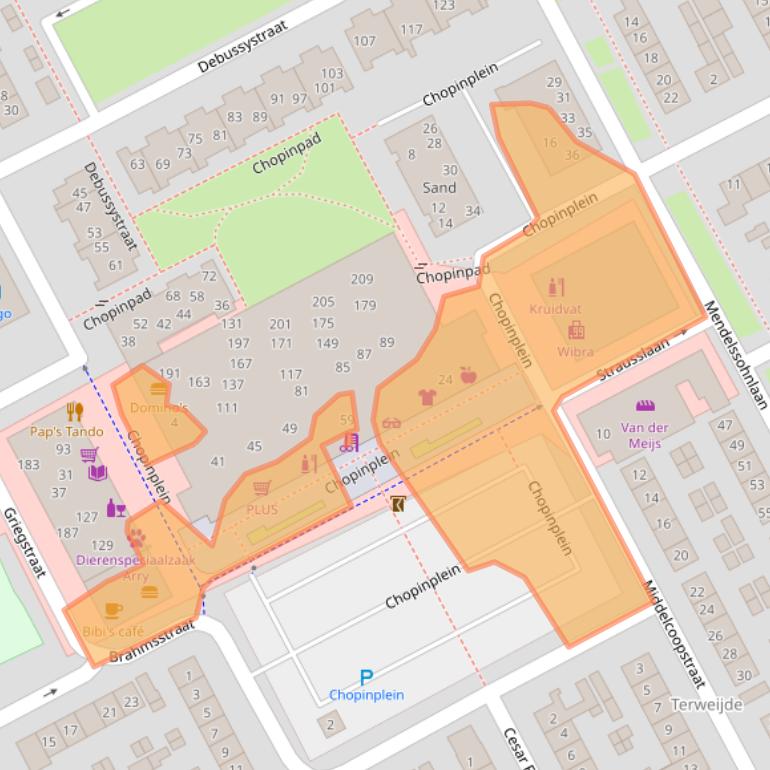 Kaart van postcodegebied 4102CV.