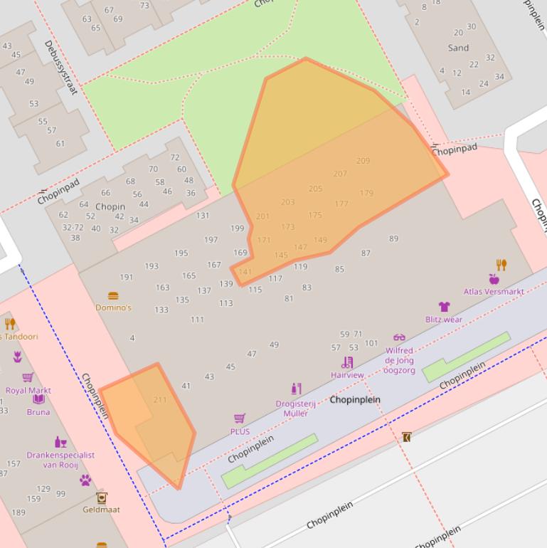 Kaart van postcodegebied 4102CX.