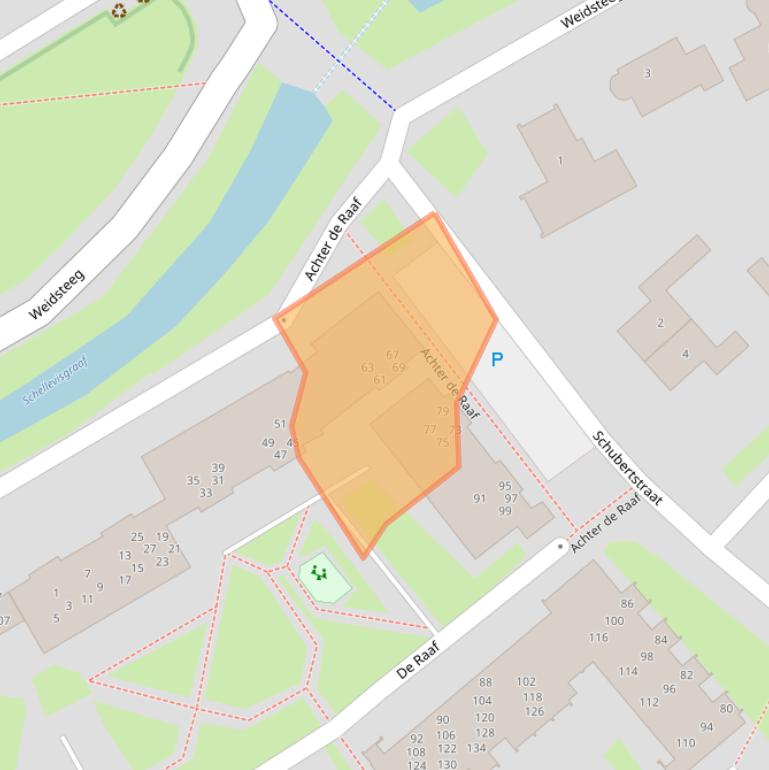 Kaart van postcodegebied 4102DD.