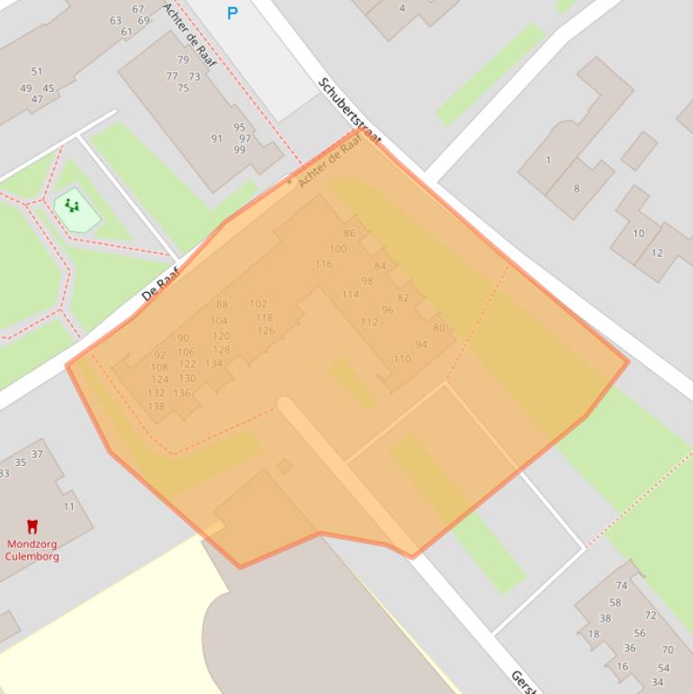 Kaart van postcodegebied 4102DL.