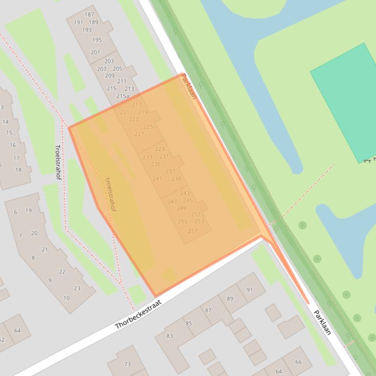 Kaart van postcodegebied 4102EH.