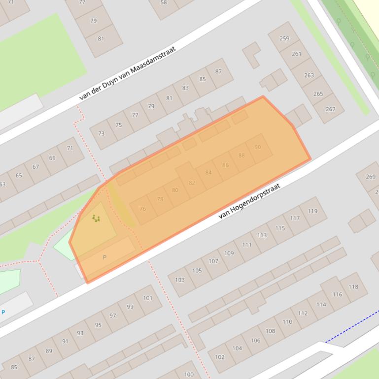 Kaart van postcodegebied 4102GP.