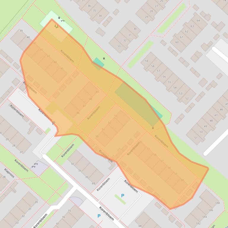 Kaart van postcodegebied 4102HT.