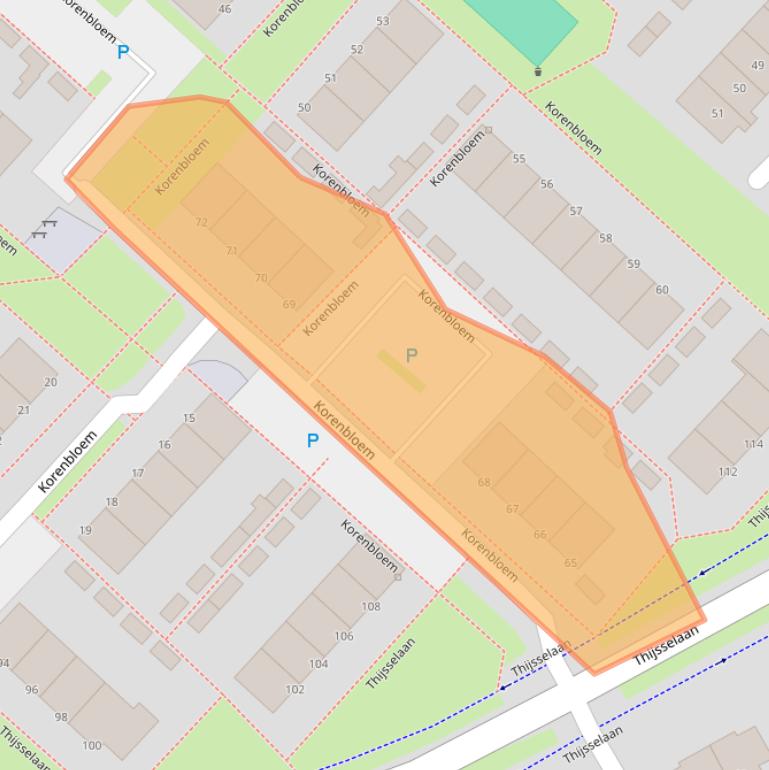 Kaart van postcodegebied 4102HV.