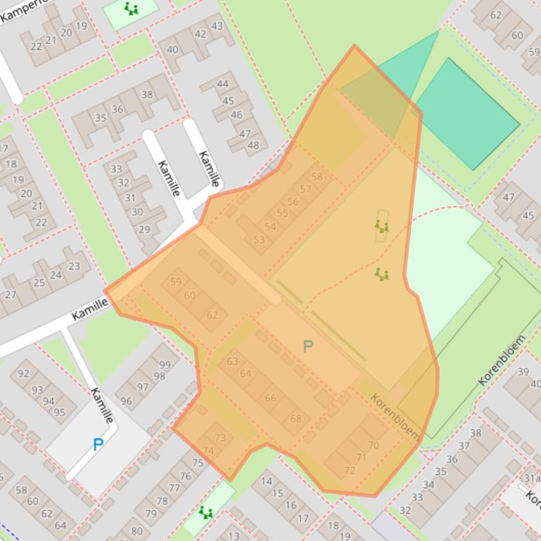 Kaart van postcodegebied 4102HX.