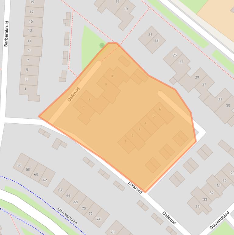 Kaart van postcodegebied 4102KR.