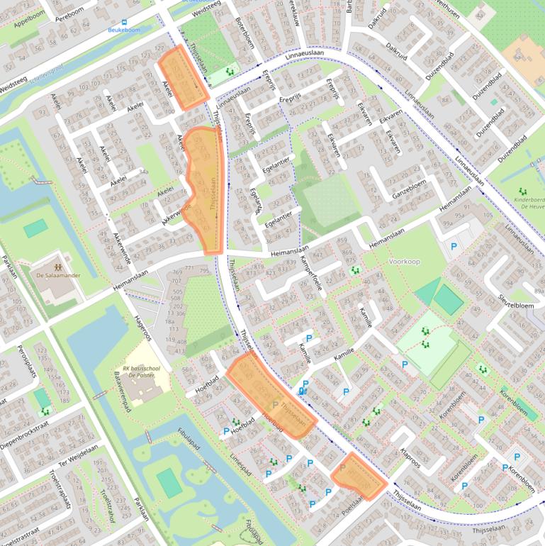Kaart van postcodegebied 4102KV.