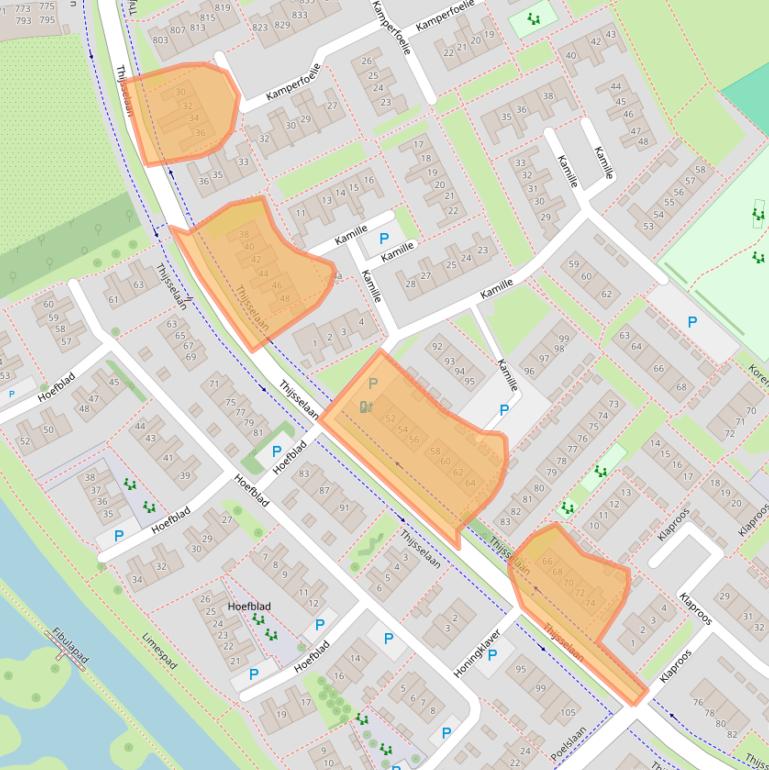 Kaart van postcodegebied 4102LB.