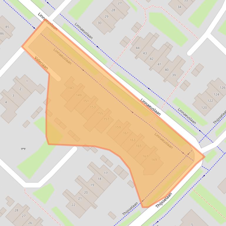 Kaart van postcodegebied 4102LL.