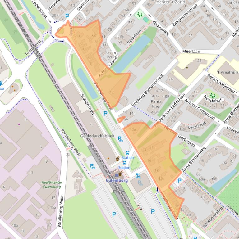 Kaart van postcodegebied 4103NC.