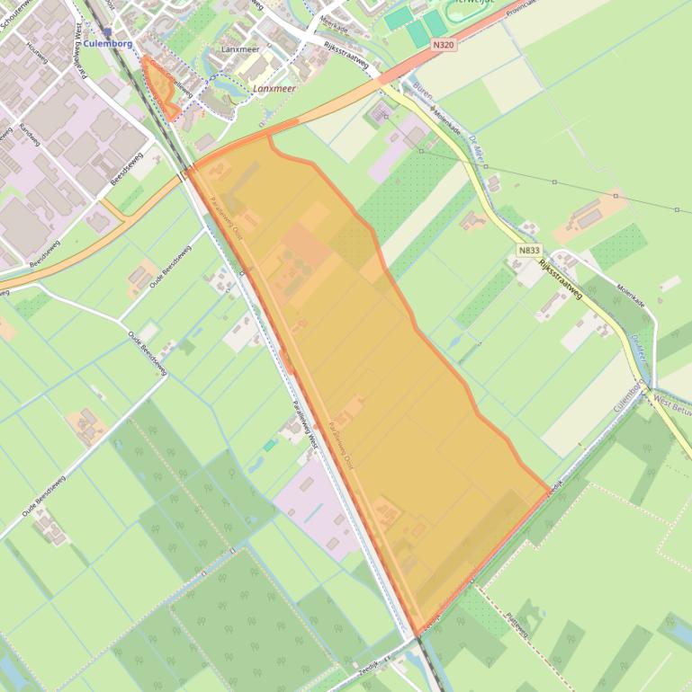 Kaart van postcodegebied 4103ND.