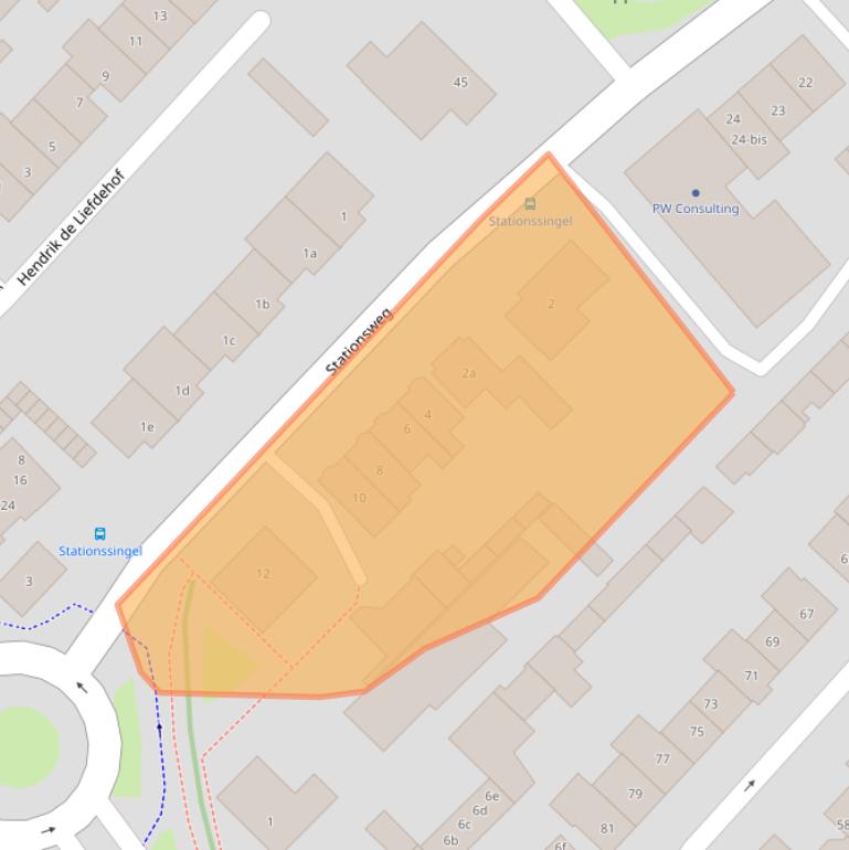 Kaart van postcodegebied 4103NE.