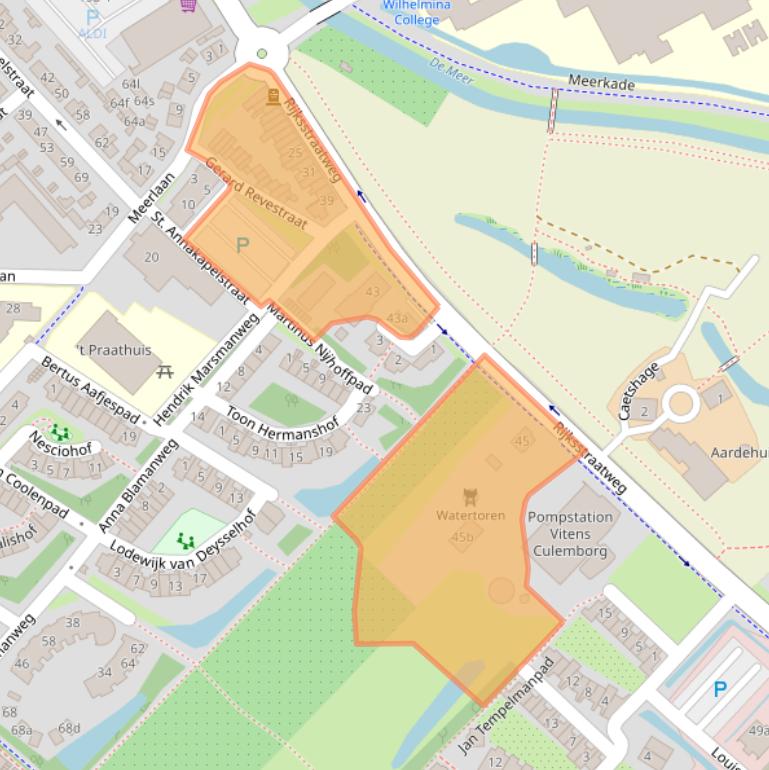 Kaart van postcodegebied 4103NH.