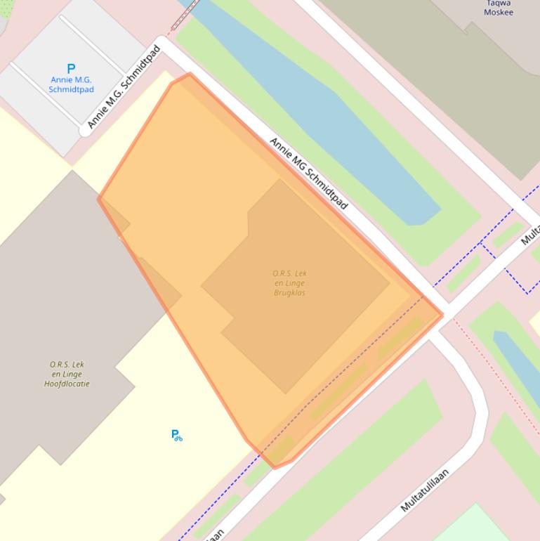 Kaart van postcodegebied 4103NP.