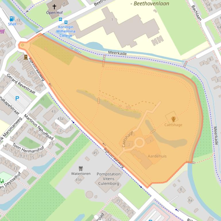 Kaart van postcodegebied 4103NR.