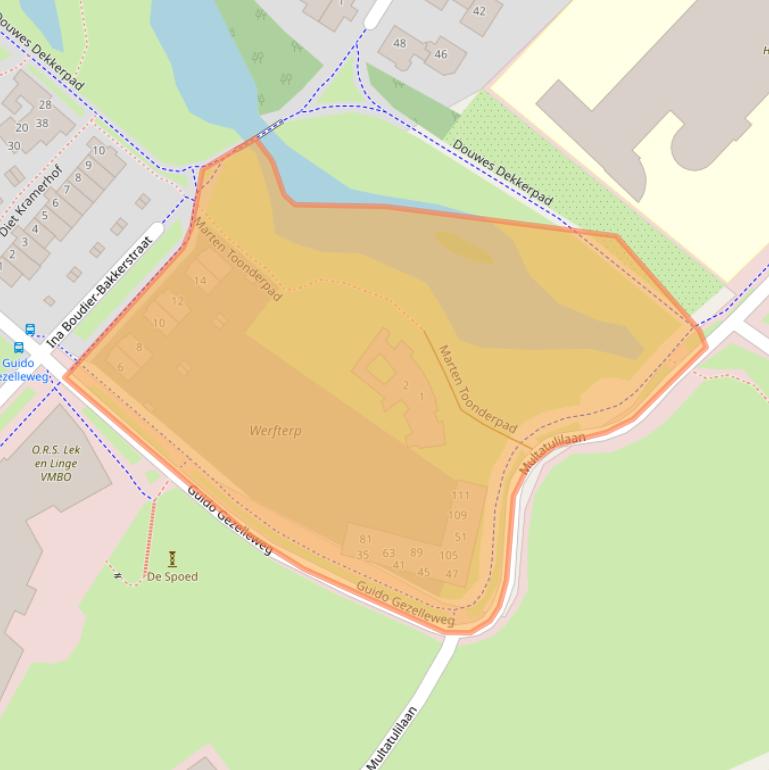 Kaart van postcodegebied 4103NS.