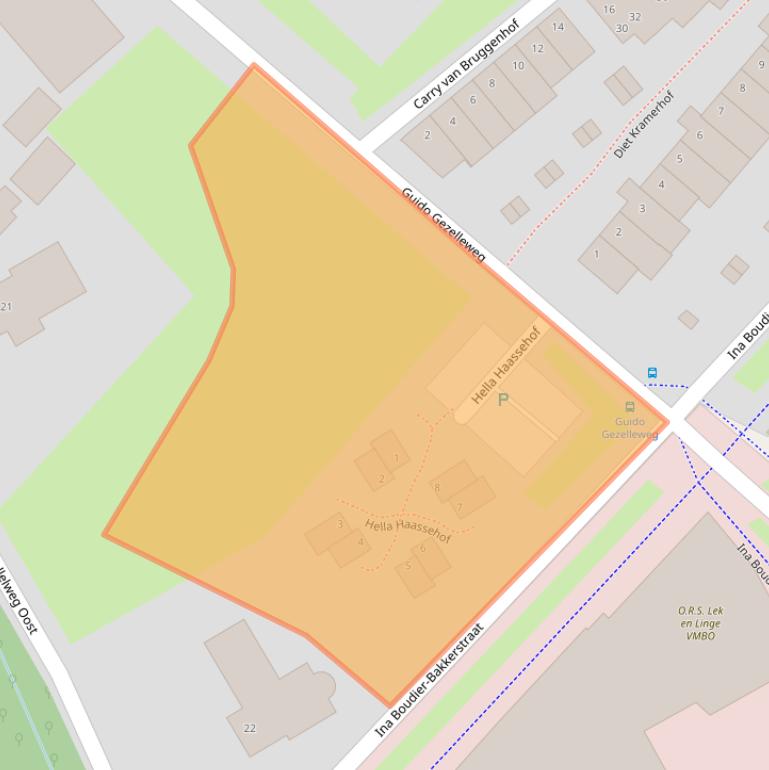 Kaart van postcodegebied 4103NT.