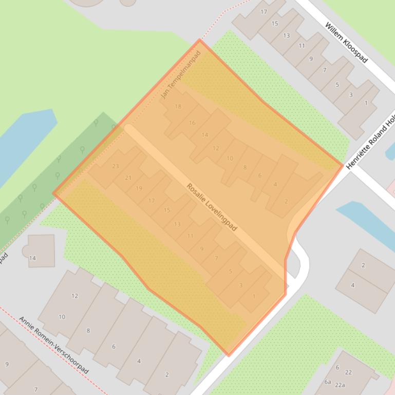 Kaart van postcodegebied 4103VD.