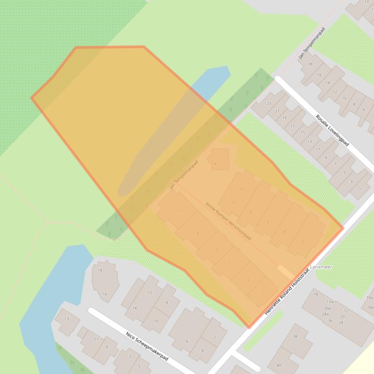 Kaart van postcodegebied 4103VE.