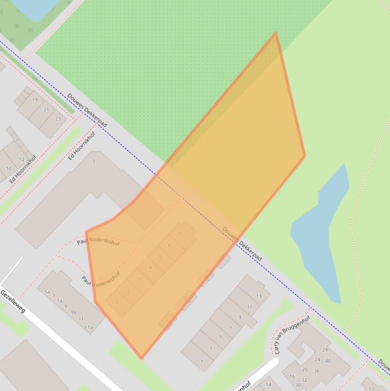 Kaart van postcodegebied 4103VK.