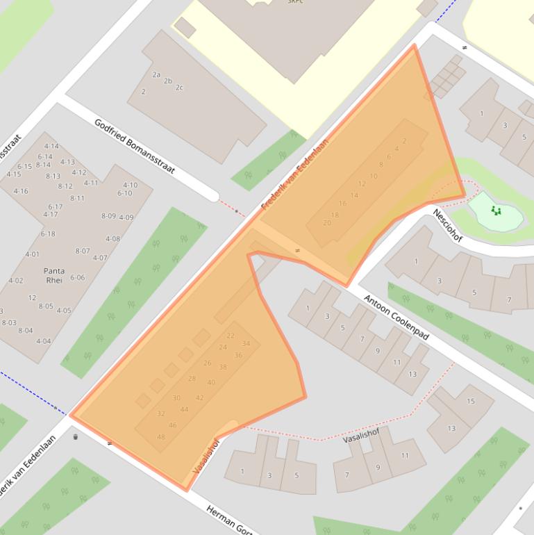 Kaart van postcodegebied 4103WB.