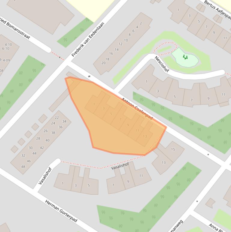 Kaart van postcodegebied 4103WD.