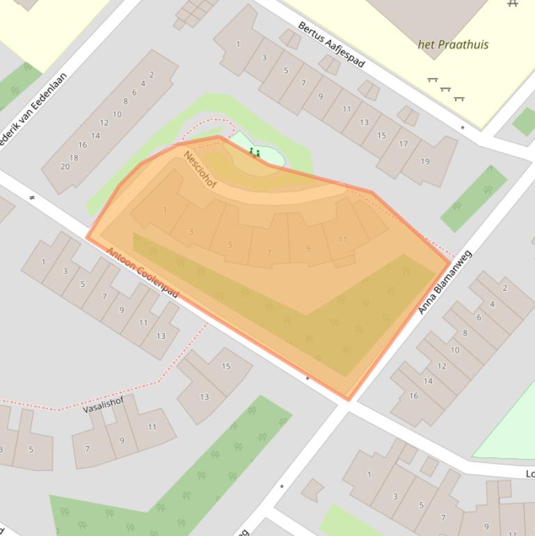 Kaart van postcodegebied 4103WE.