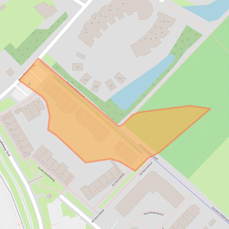 Kaart van postcodegebied 4103WM.