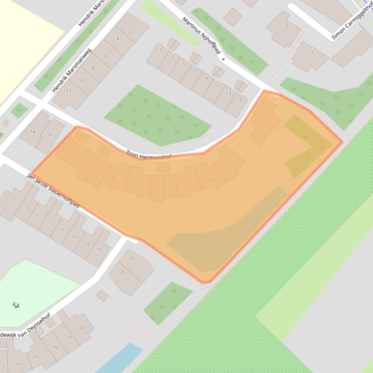 Kaart van postcodegebied 4103WN.