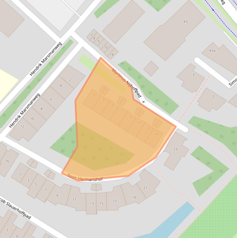 Kaart van postcodegebied 4103WP.