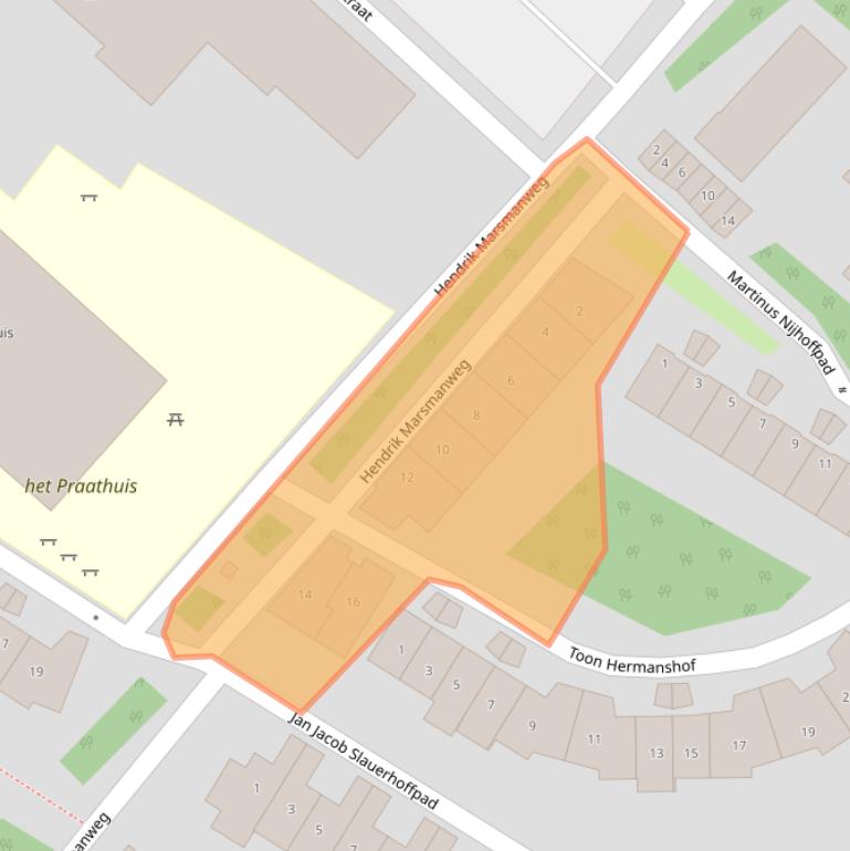 Kaart van postcodegebied 4103WS.