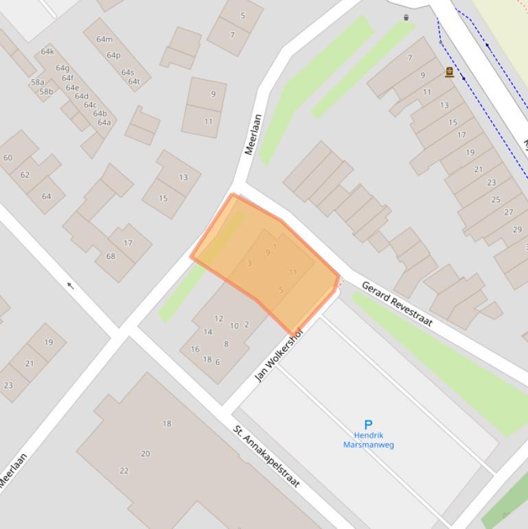 Kaart van postcodegebied 4103XC.