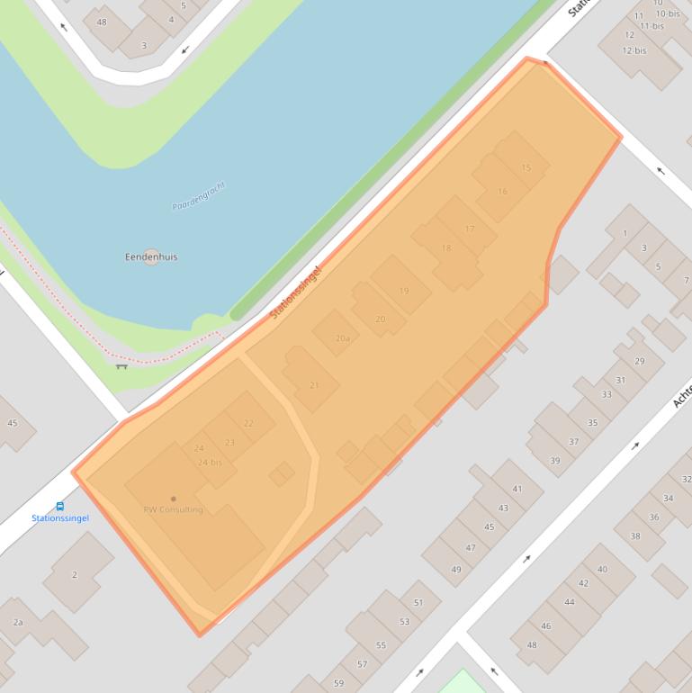 Kaart van postcodegebied 4103XK.