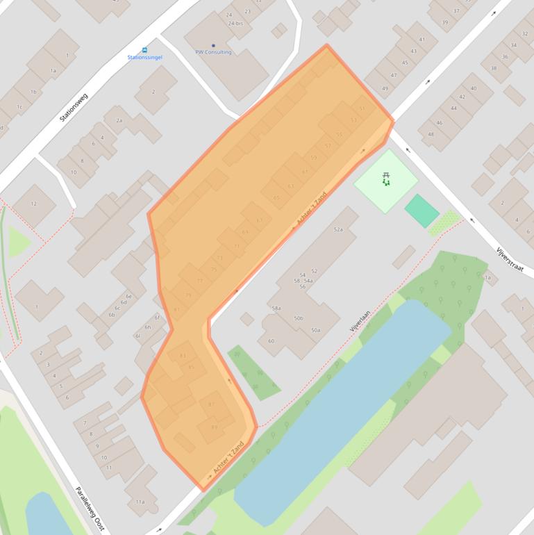 Kaart van postcodegebied 4103XN.