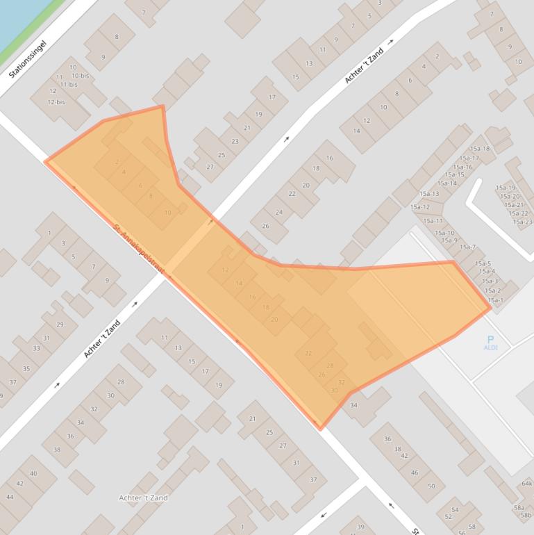 Kaart van postcodegebied 4103XT.