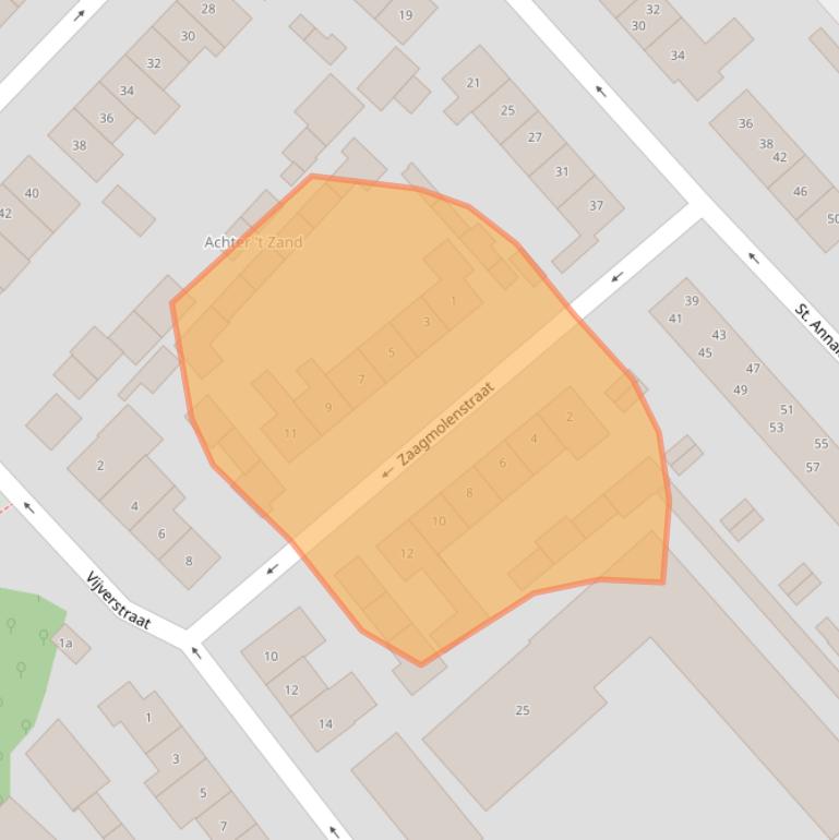 Kaart van postcodegebied 4103XW.