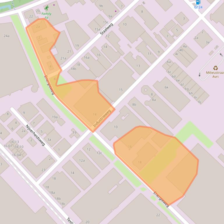 Kaart van postcodegebied 4104AH.