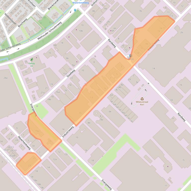 Kaart van postcodegebied 4104AP.