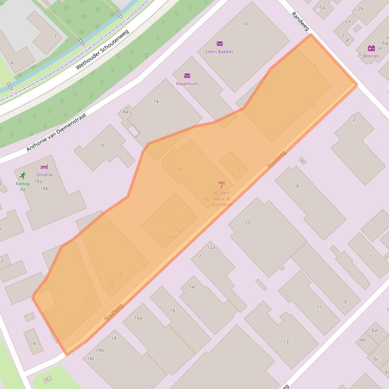 Kaart van postcodegebied 4104AS.