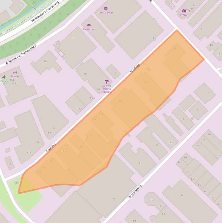 Kaart van postcodegebied 4104AT.