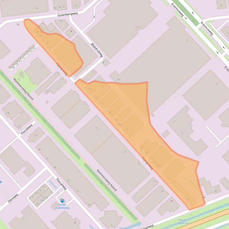 Kaart van postcodegebied 4104BB.